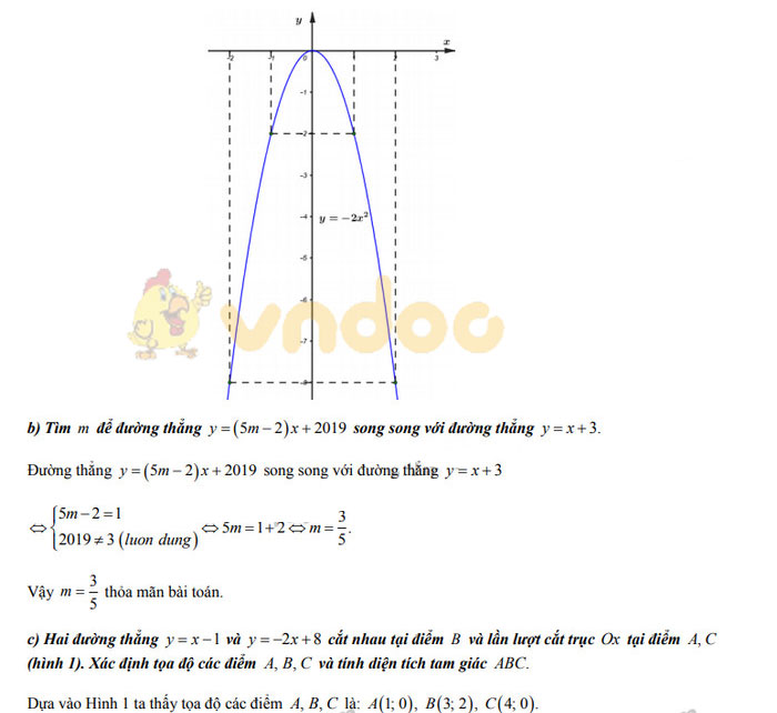 Đáp án đề thi vào lớp 10 môn Toán Tỉnh Bến Tre năm 2019