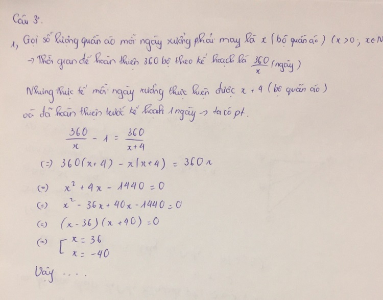 Đáp án đề thi vào lớp 10 môn Toán Thành phố Hải Dương năm 2019