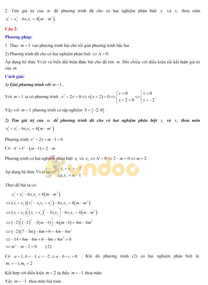Đáp án đề thi vào lớp 10 môn Toán tỉnh Quảng Ninh năm 2019