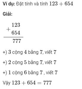 Cộng, trừ các số có ba chữ số (không nhớ)