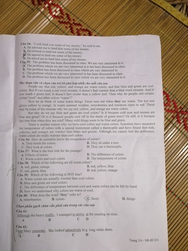 Đề thi vào lớp 10 môn Tiếng Anh