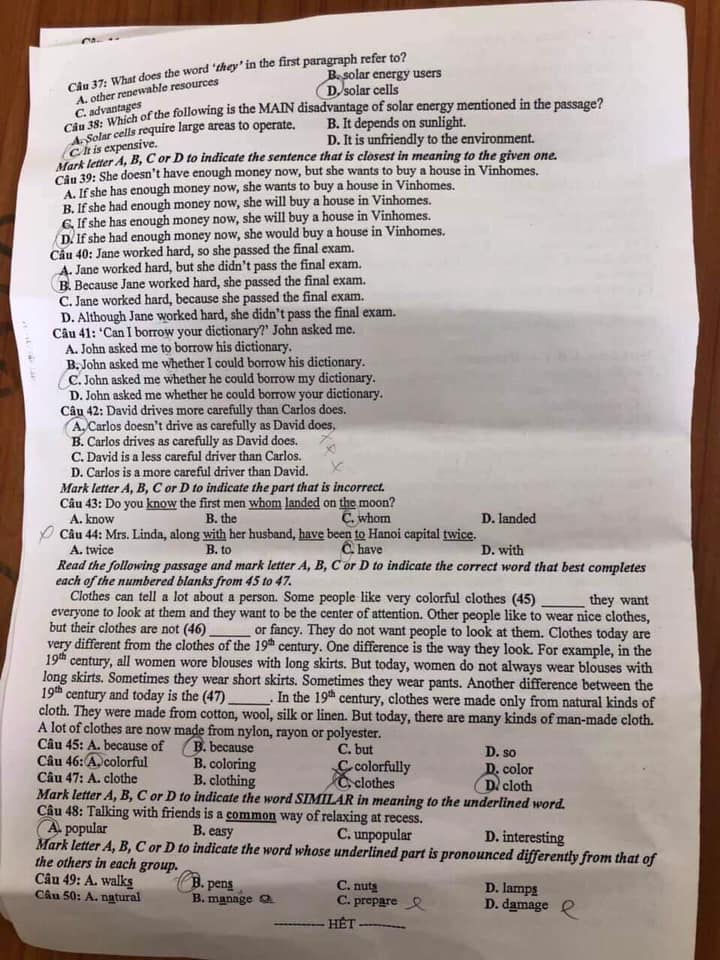 Đề thi vào lớp 10 môn Tổ hợp
