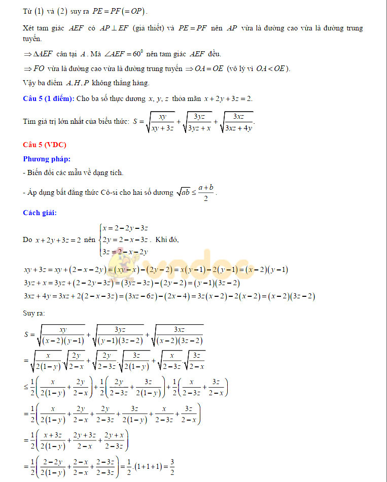 Đáp án đề thi vào lớp 10 môn Toán tỉnh Đắk Lắk năm 2019
