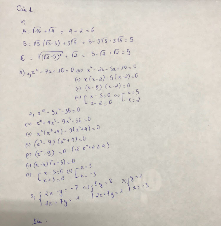 Đáp án đề thi vào lớp 10 môn Toán tỉnh Lạng Sơn năm 2019