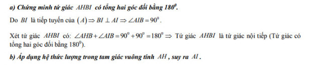 Đáp án đề thi vào lớp 10 môn Toán tỉnh Khánh Hòa năm 2019