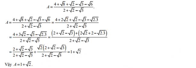 Đáp án đề thi vào lớp 10 môn Toán tỉnh Hậu Giang năm 2019