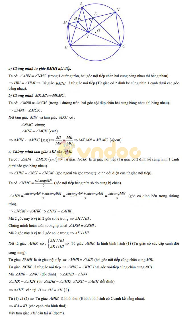 Đáp án đề thi vào lớp 10 môn Toán tỉnh Hậu Giang năm 2019