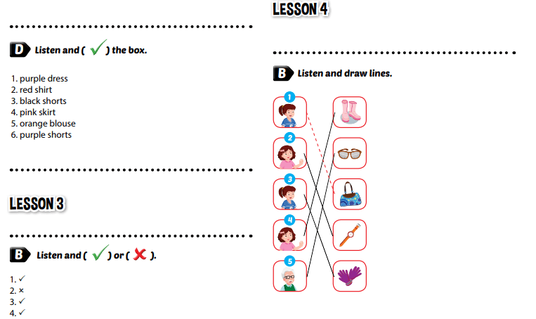 Giải Tiếng Anh 4 i-Learn Smart Start grade 4 Theme 4