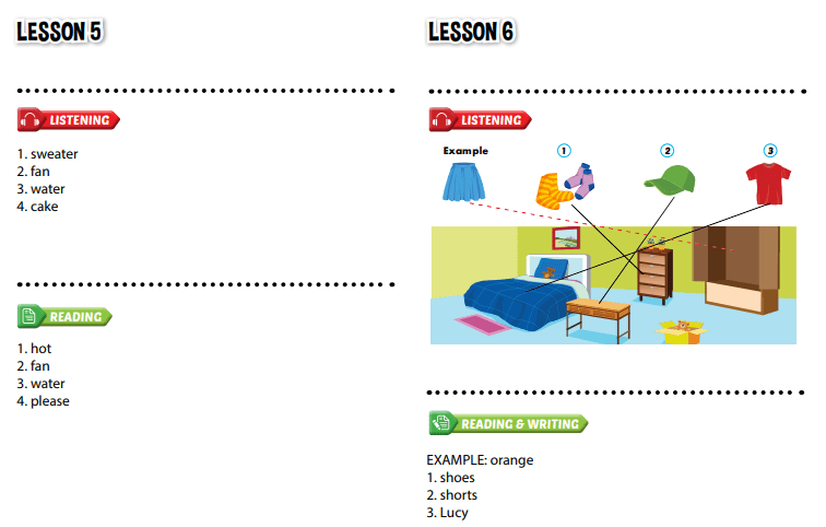 Giải Tiếng Anh 4 i-Learn Smart Start grade 4 Theme 4