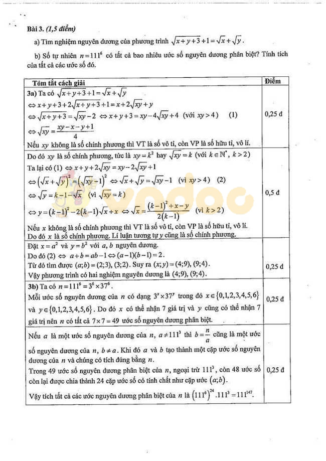 Đáp án đề thi vào lớp 10 môn Toán Chuyên 2019 tỉnh Quảng Ngãi