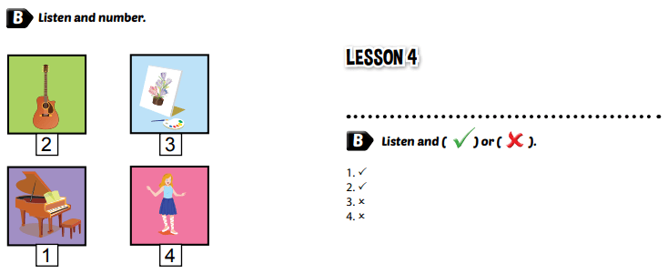 Giải Tiếng Anh 4 i-Learn Smart Start grade 4 Theme 6