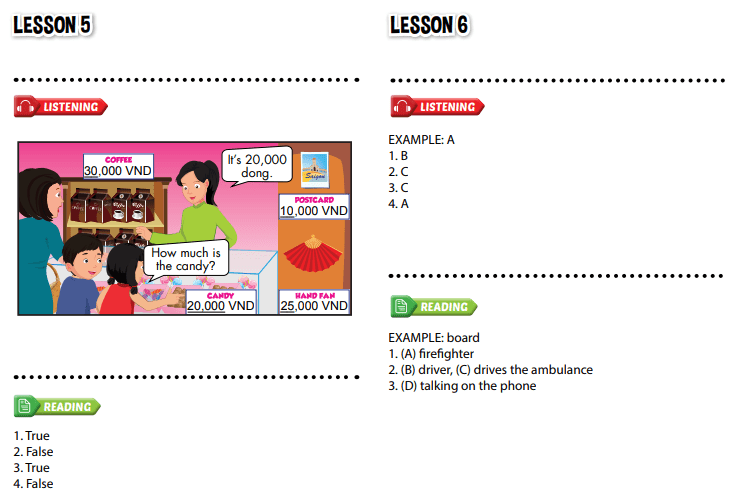 Giải Tiếng Anh 4 i-Learn Smart Start grade 4 Theme 8