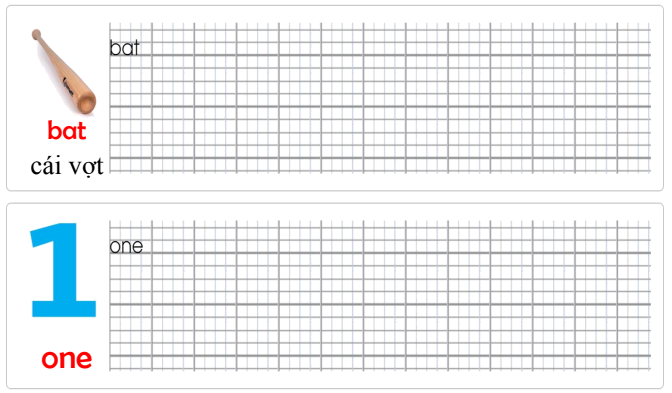 Tập viết Tiếng Anh lớp 1 Starter Hello