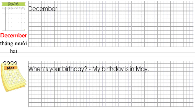 Tập viết Tiếng Anh lớp 4 Starter My Family 