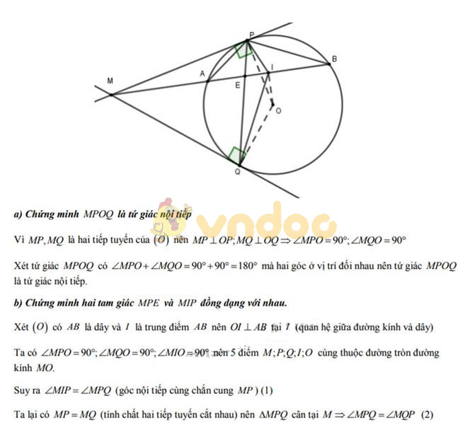 Đáp án đề thi vào lớp 10 môn Toán tỉnh Quảng Trị năm 2019