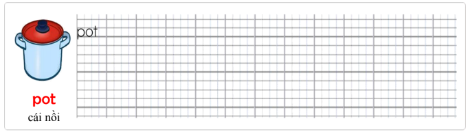 Tập viết Tiếng Anh lớp 3 Unit 1 Clean up