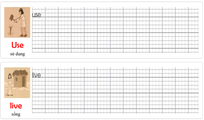 Tập viết Tiếng Anh lớp 5 Unit 1 The Ancient Mayans