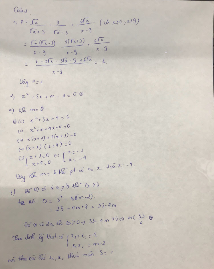 Đáp án đề thi vào lớp 10 môn Toán tỉnh Ninh Bình năm 2019