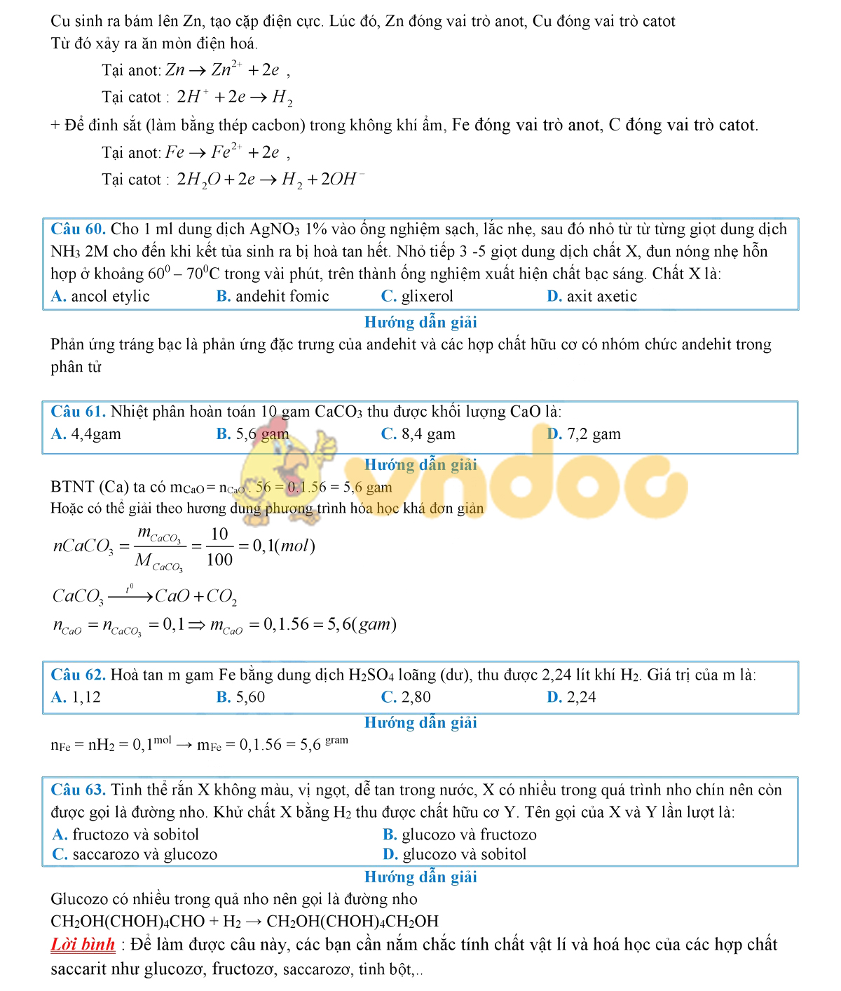 Lời giải chi tiết đề thi chính thức THPT Quốc gia năm 2019 môn Hóa học