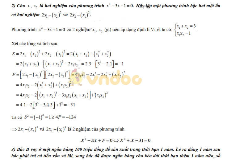Đáp án đề thi vào lớp 10 môn Toán tỉnh Đồng Nai năm 2019