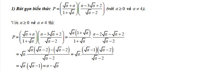 Đáp án đề thi vào lớp 10 môn Toán tỉnh Đồng Nai năm 2019
