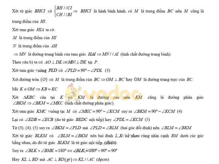 Đáp án đề thi vào lớp 10 môn Toán tỉnh Đồng Nai năm 2019