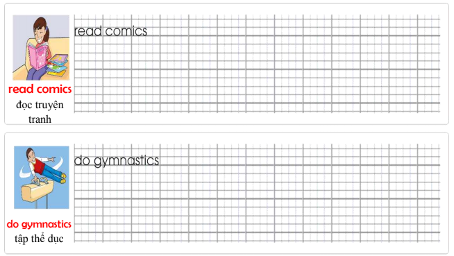 Tập viết Tiếng Anh lớp 4 Unit 2 My Weekend