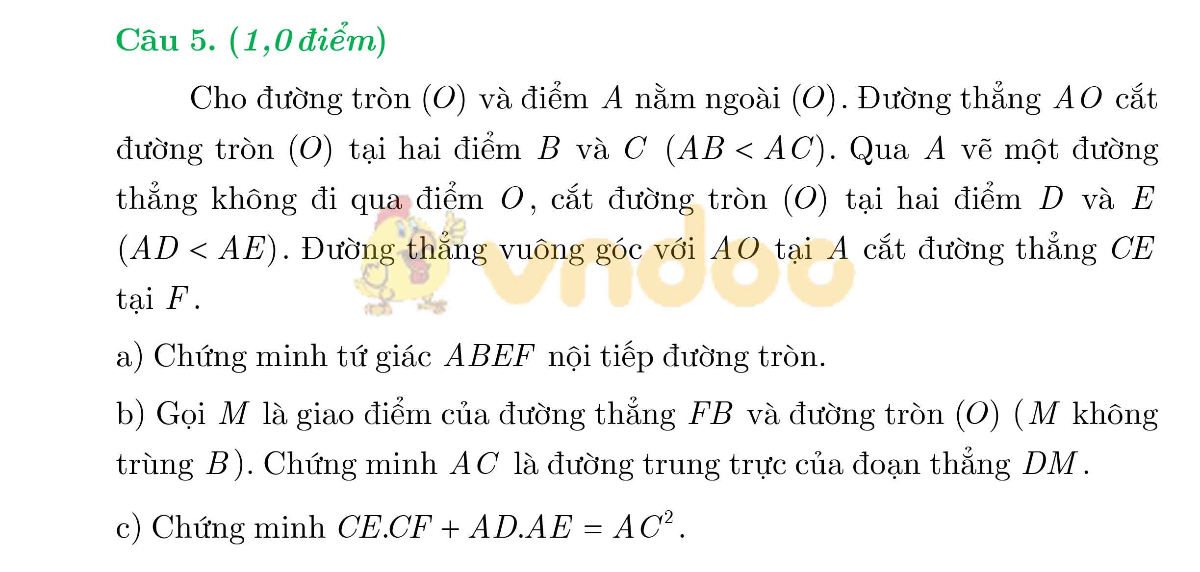 Đề thi vào lớp 10 môn Toán tỉnh Gia Lai năm 2019