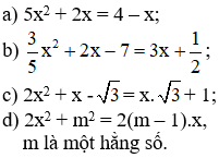 Giải bài tập SGK Toán lớp 9 bài 3: Phương trình bậc hai một ẩn