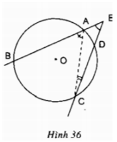Giải bài tập SGK Toán lớp 9 bài 5: Góc có đỉnh ở bên trong đường tròn. Góc có ngoài ở bên trong đường tròn