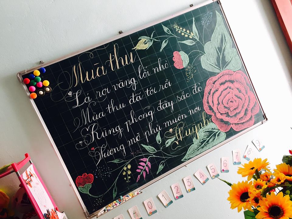 Bí quyết viết bảng đẹp