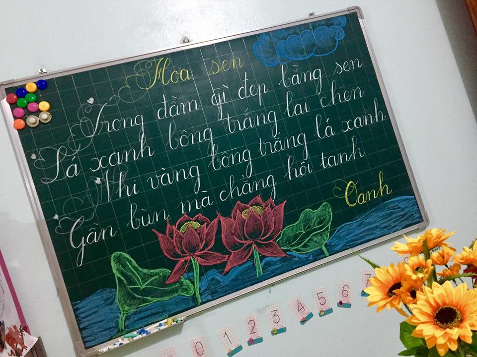 Bí quyết viết bảng đẹp