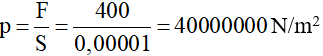 Giải bài tập VBT Vật lý lớp 8 bài 7: Áp suất