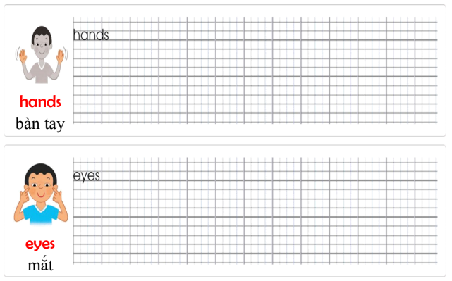 Tập viết Tiếng Anh lớp 2 Unit 3 This is my nose