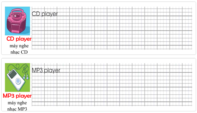 Tập viết Tiếng Anh lớp 4 Unit 3 My Things