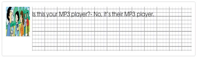 Tập viết Tiếng Anh lớp 4 Unit 3 My Things