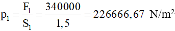Giải bài tập VBT Vật lý lớp 8 bài 7: Áp suất