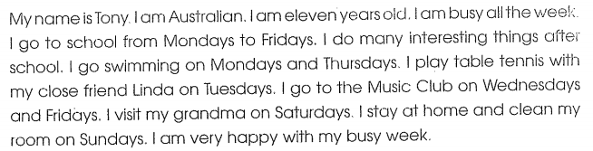 Bài tập cuối tuần môn Tiếng Anh lớp 4 Tuần 4