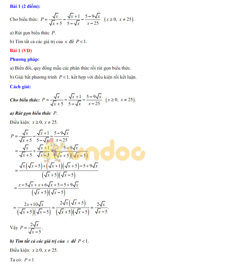 Đề thi vào lớp 10 môn Toán 2019 Chuyên Trần Hưng Đạo - Bình Thuận (Hệ số 1)