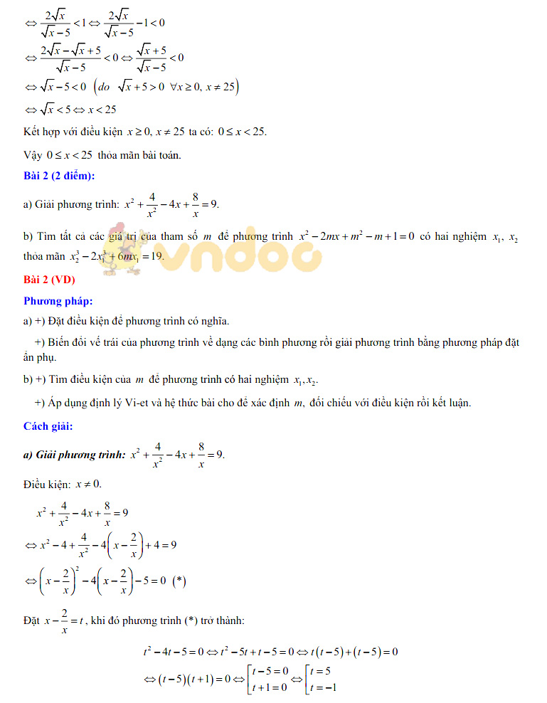Đề thi vào lớp 10 môn Toán 2019 Chuyên Trần Hưng Đạo - Bình Thuận (Hệ số 1)