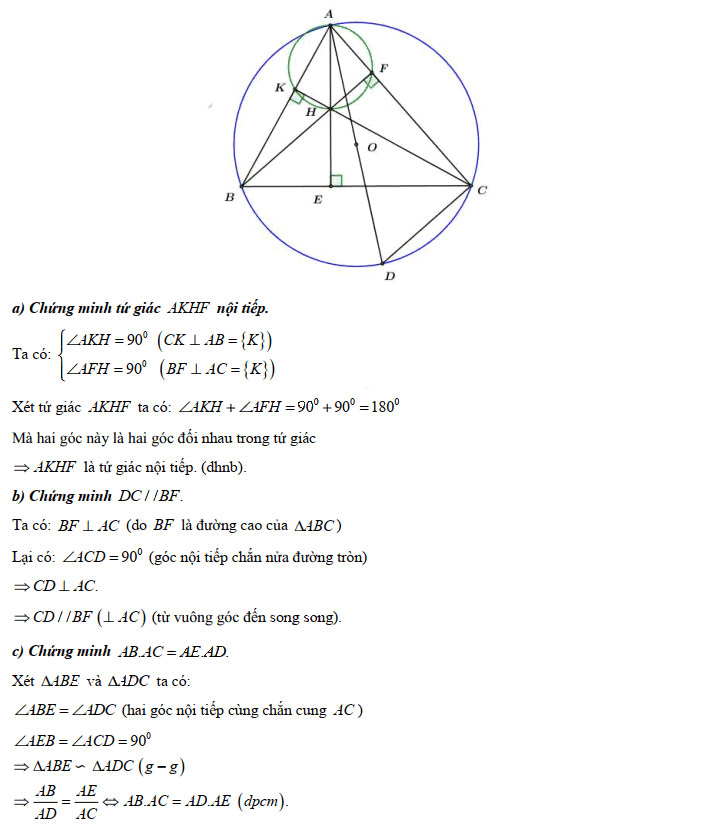 Đáp án đề thi vào lớp 10 môn Toán tỉnh Bình Thuận năm 2019