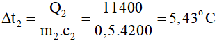 Giải bài tập VBT Vật lý lớp 8 bài 25: Phương trình cân bằng nhiệt