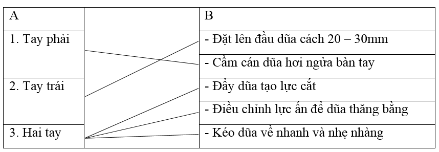 Giải VBT Công nghệ 8 bài 22: Dũa và khoan kim loại