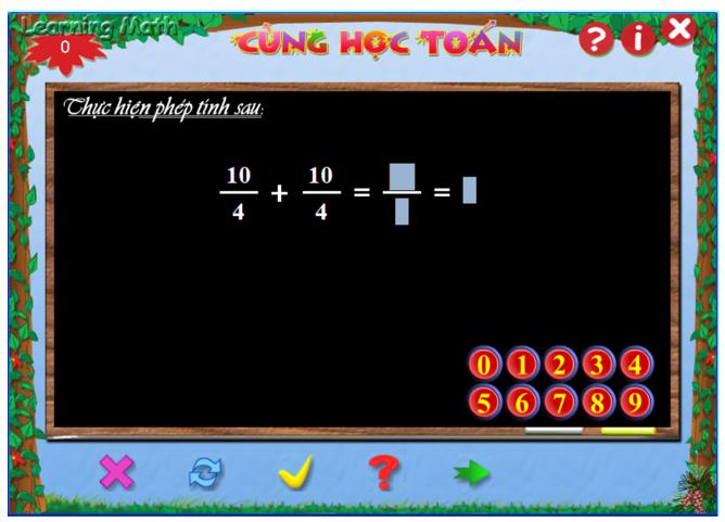 Học toán với phần mềm Cùng học toán 4