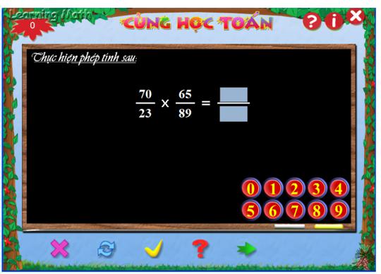 Học toán với phần mềm Cùng học toán 4