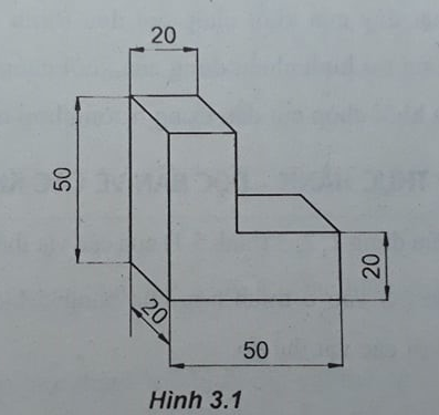 Giải SBT Công nghệ lớp 8 bài 3: Bài tập thực hành: Hình chiếu của vật thể