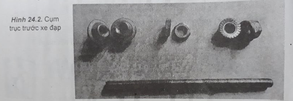 Giải SBT Công nghệ lớp 8 bài 24: Khái niệm về chi tiết máy và lắp ghép