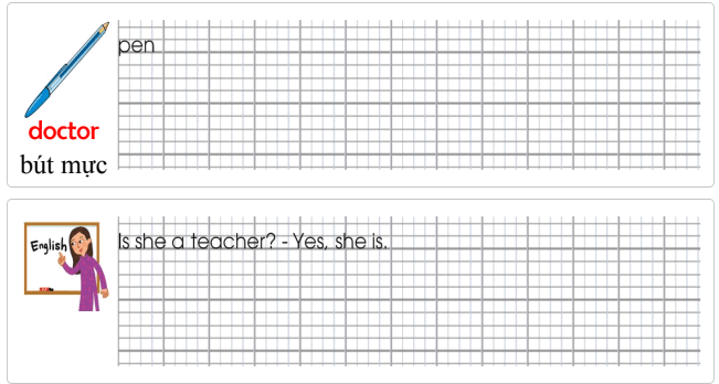 Tập viết Tiếng Anh lớp 2 Unit 4 He's a hero