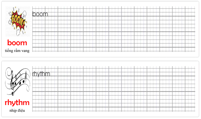 Tập viết Tiếng Anh lớp 5 Unit 4 We had a concert