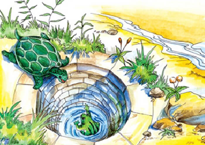 ếch ngồi đáy giếng